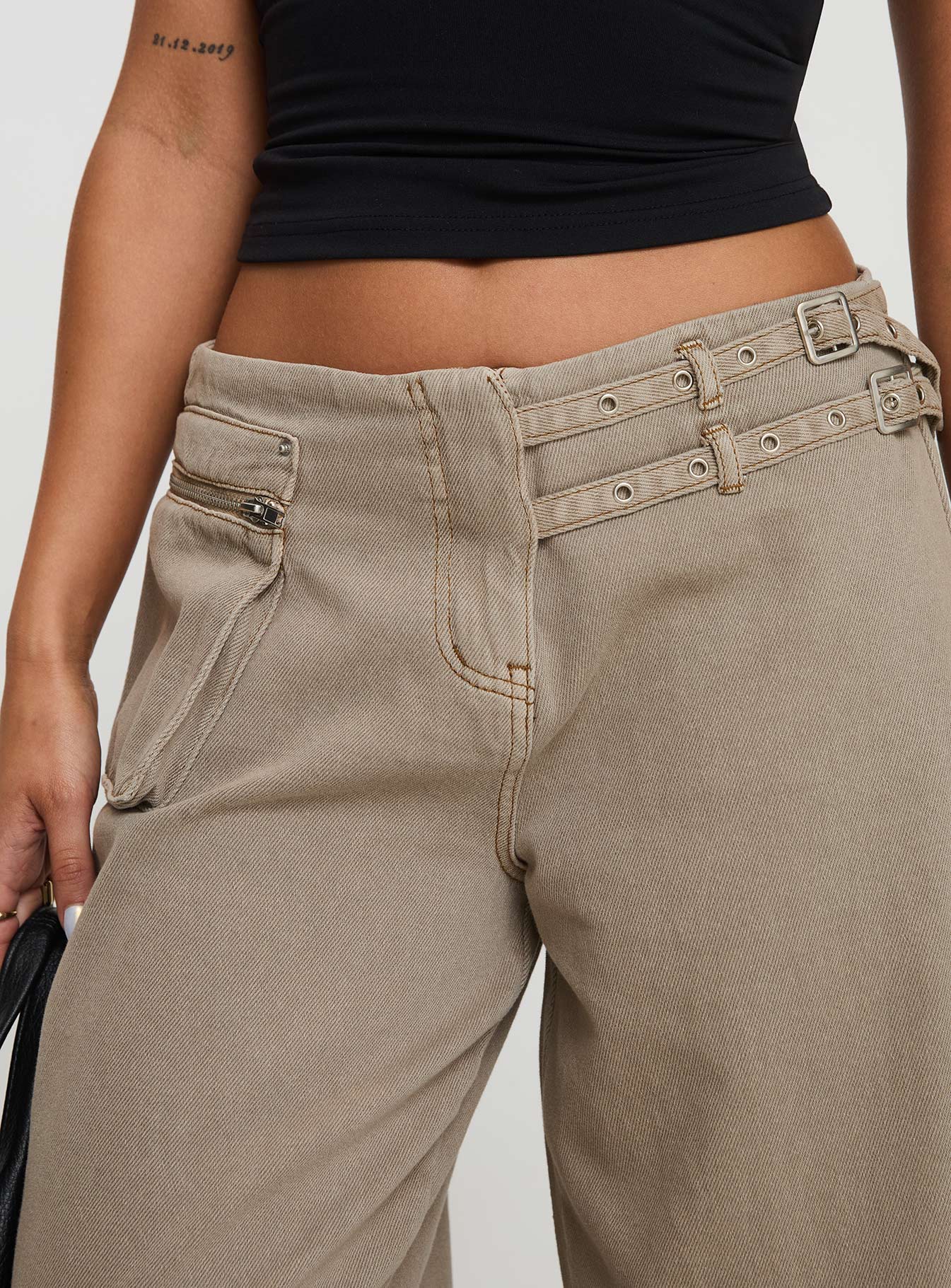 Paltrow Cargo Jeans Washed Brown