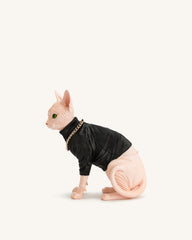 Sadie Cat Clutch - Black/Pink