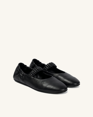 Luna Scrunch Mary Janes – Black